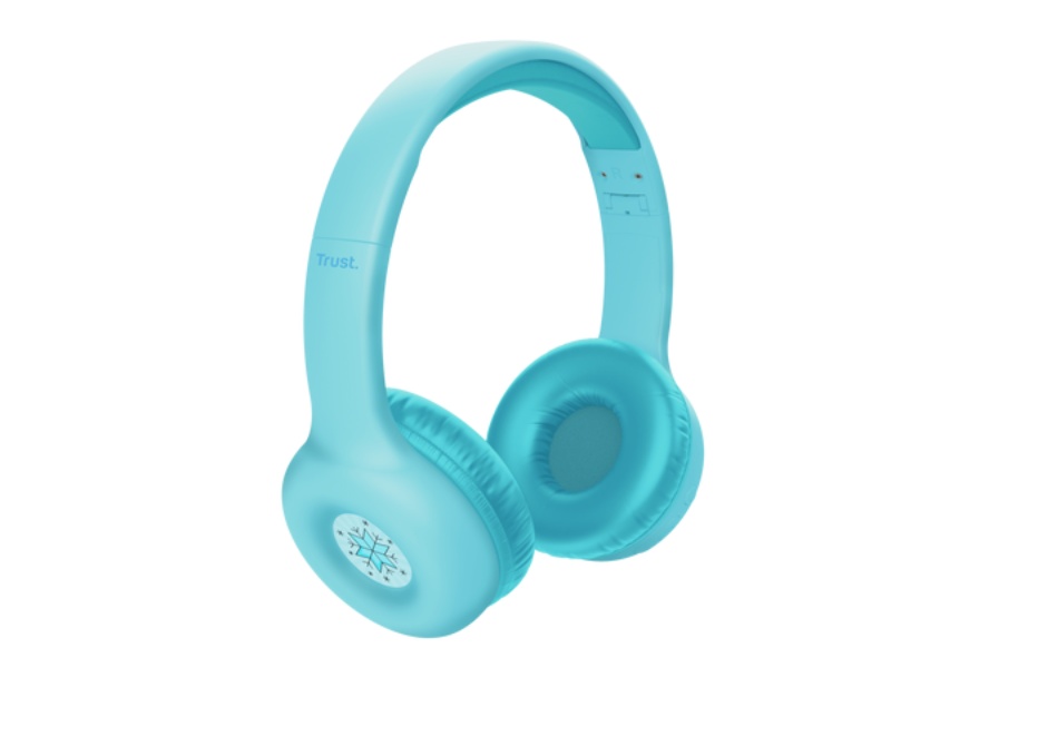 Casti Trust Nouna WS kids, frecventa raspuns 20 Hz - 20.000 Hz, senzivitate 92 dB, albastru