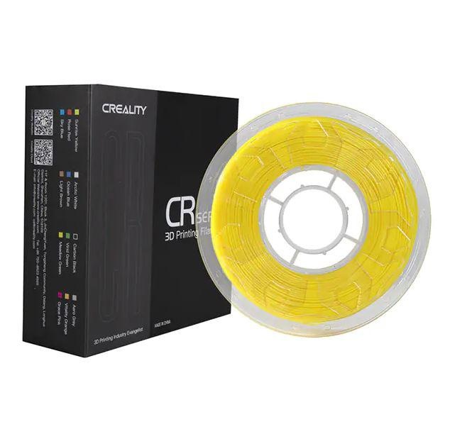 CREALITY CR PLA 3D Printer Filament, yellow, 1KG, Printing temperature: 190-220, Filament diameter: 1.75mm, Tensile strength: 60MPa, Size of filament wheel: Diameter 200mm, height 66mm, hole diameter 56mm. Utilizare: pana la 6 luni de la deschiderea