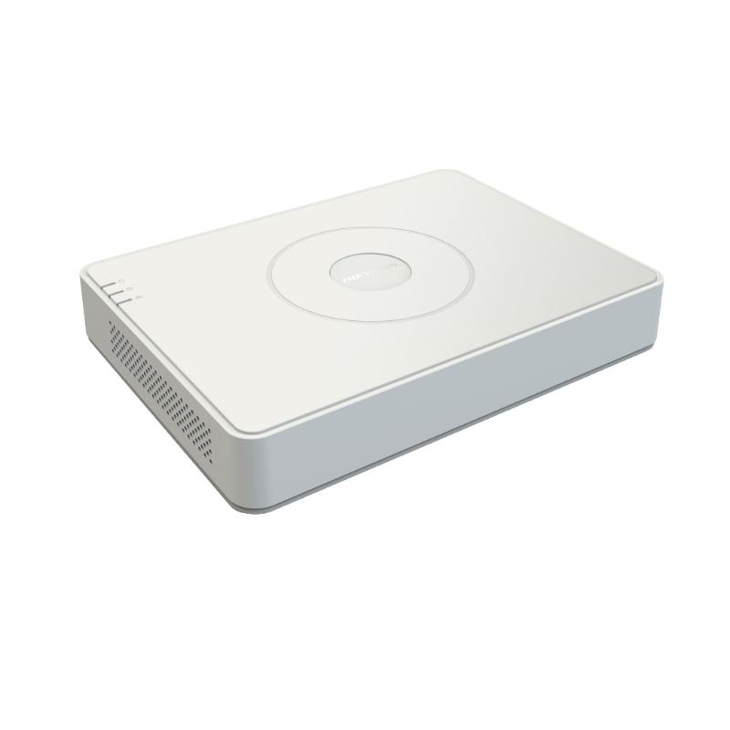 DVR Hikvision 16 canale IDS-7116HQHI-M1/S(E), TURBO HD, H.265 Pro+/H.265 Pro/H.265 video compression, BNC interface (1.0 Vp-p, 75 Ω), supporting coaxitron connection, pana la 24-ch IP camera inputs (pana la 6MP), 1SATA max 10TB, dimensiuni: 285 × 210 ×