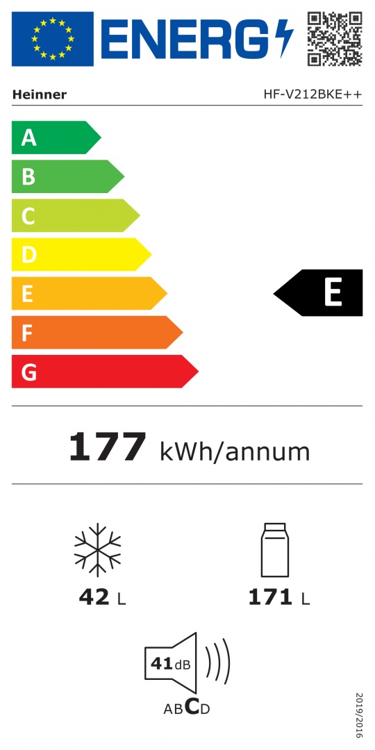 FRIGIDER CU DOUA USI HEINNER HF-V212BKE++ - 2 | YEO