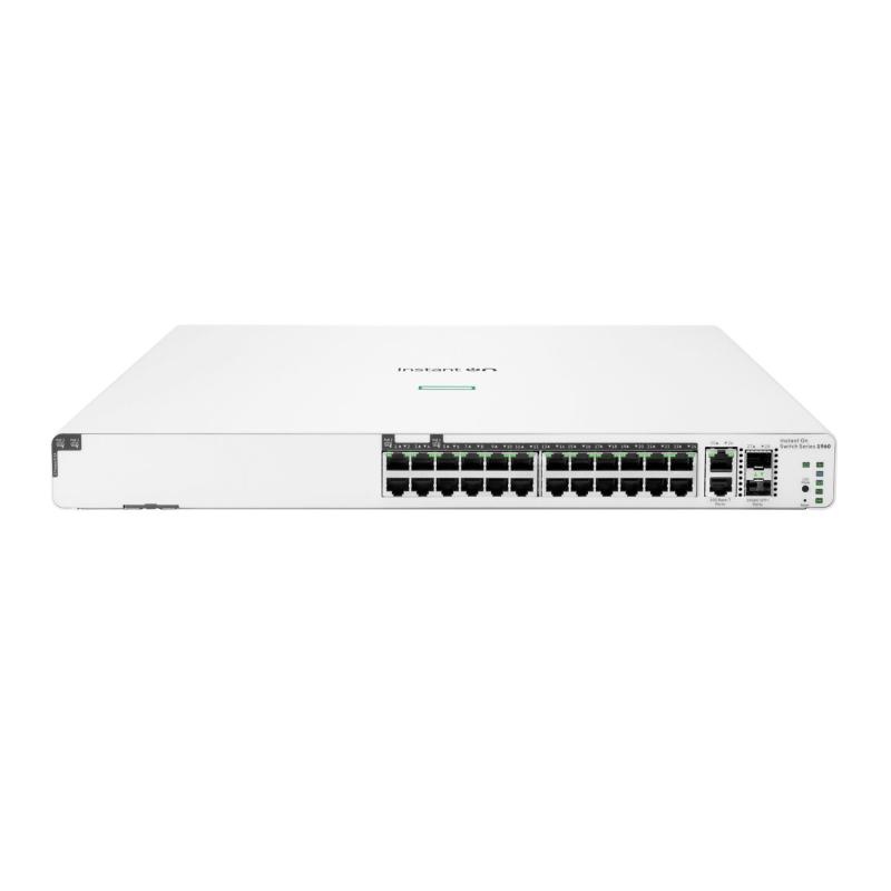 HPE Networking Instant On Switch 20p Gigabit CL4 4p Gigabit CL6 PoE 2p 10GBT 2p SFP+ 370W 1960 - 2 | YEO