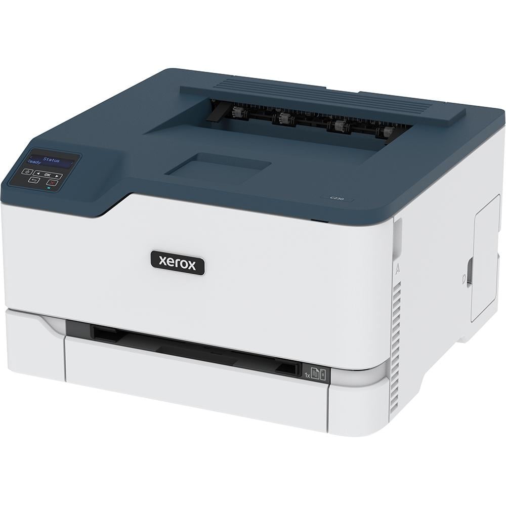 Imprimanta laser color Xerox C230V_DNI, Dimensiune A4, Viteza 22 ppm mono si color, Rezolutie 600 x 600 dpi, calitate culoare de 4800, Procesor 1 GHz Dual Core, Memorie 256 MB, Limbaje imprimate PCL® 5/6, PostScript® 3, PCLm, Interfata USB 2.0 de mare