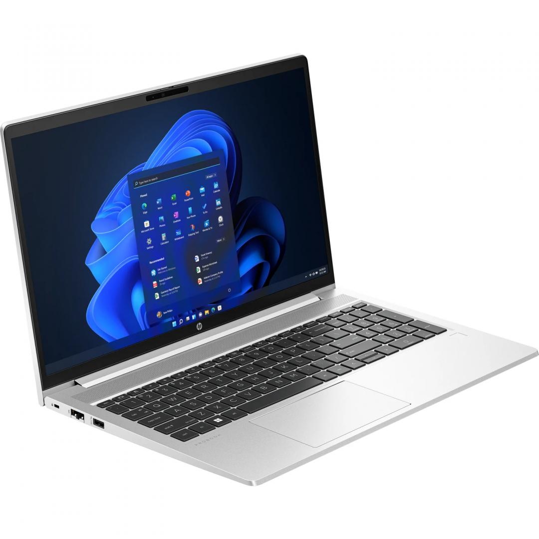 Laptop HP ProBook 450 G10 cu procesor Intel Core i7-1355U 10-Core (1.7GHz, up to 5.0GHz, 12MB), 15.6 inch FHD TOUCH, Intel Iris Xe Graphics, 32GB DDR4, SSD, 1TB PCIe NVMe, Free DOS, Pike Silver, 1yw - 1 | YEO