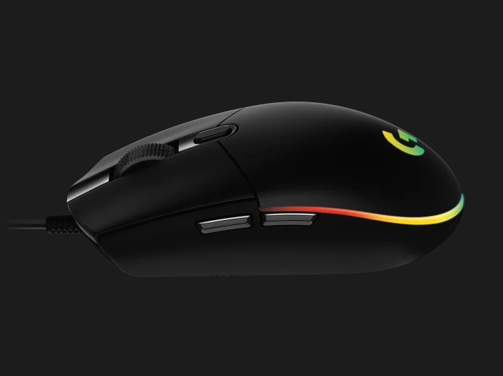 Logitech mouse cu fir G102 RGB, 6 butoane, 8000 dpi, senzor optic, USB, negru - 1 | YEO