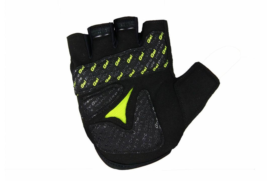 MANUSI B-RACE CU GEL NEGRU/LIME, L - 1 | YEO