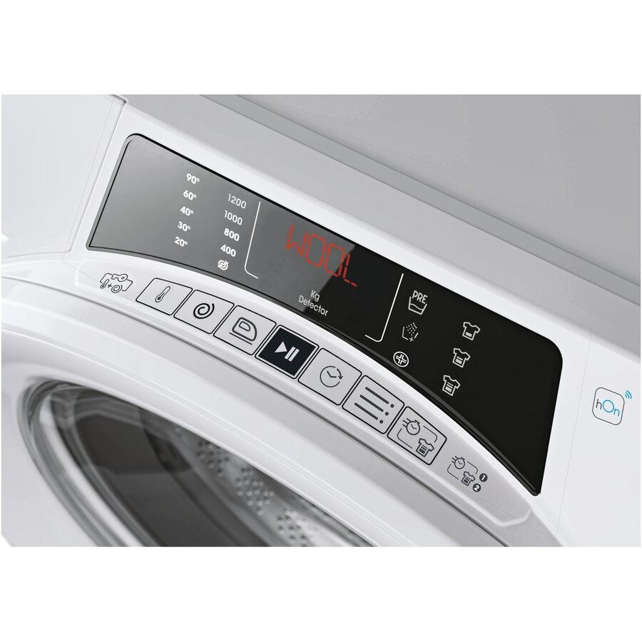 Masina de Spalat Candy RO 1284DWMT/1-S RapidO, 8kg, 1200, A, BPM, MPS, 4D, WiFi+BT, Steam, White+White+white ring - 1 | YEO