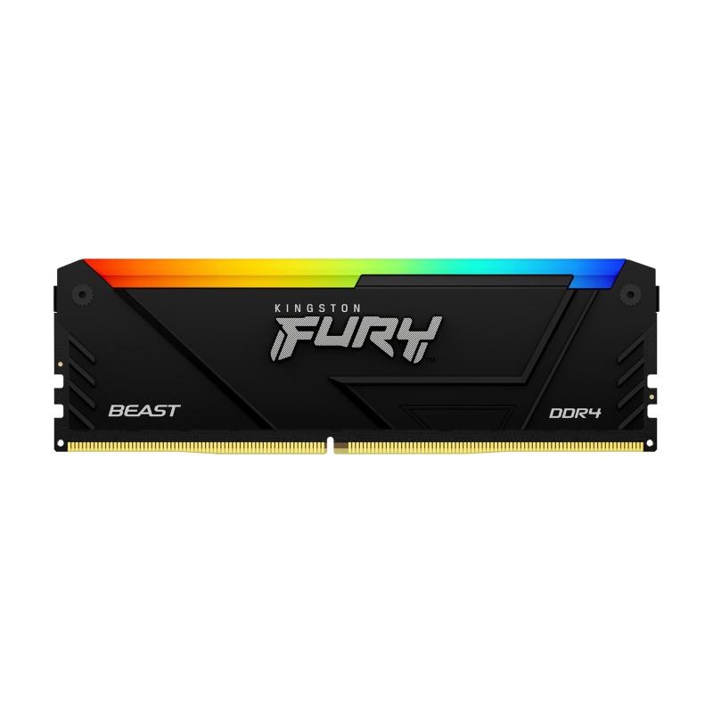 Memorie RAM Kingston Fury Beast, DIMM, DDR4, 32GB, 3200MHz, CL16, 1.35V, Kit of 2 - 3 | YEO