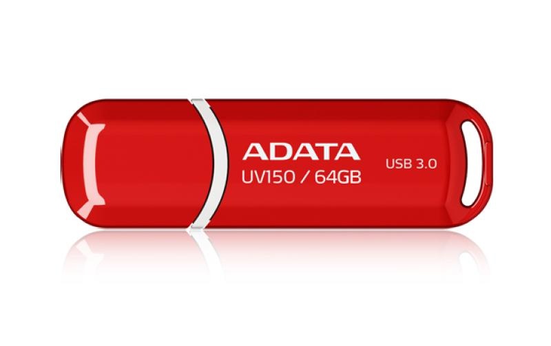 Memorie USB Flash Drive Adata UV150, 64Gb, USB 3.0, rosu - 1 | YEO