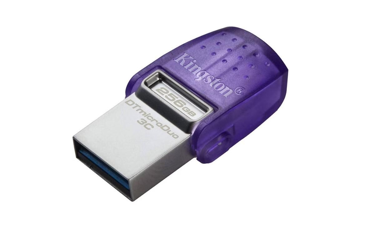 Memorie USB Flash Drive Kingston 256GB DT MicroDuo, USB 3.0, micro USB 3C