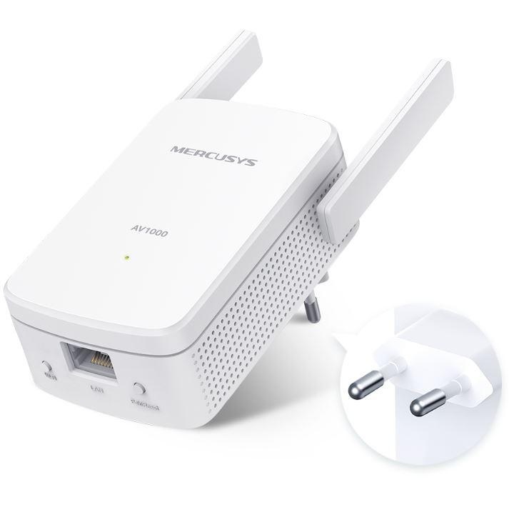 Mercusys Kit Powerline Wi-Fi Gigabit AV1000 MP510 KIT, Standarde si protocoale: HomePlug AV2, IEEE 802.3, IEEE 802.3u, IEEE802.11b/g/n, Tehnologie de modulare: OFDM (PLC), Securitate wireless: WPA-PSK / WPA2-PSK, WPA / WPA2, criptare WEP, Dimensiuni: - 1 | YEO