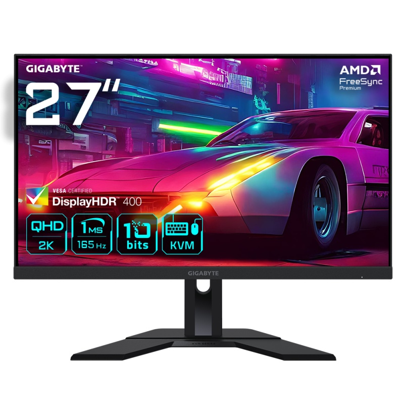 Monitor LED Gigabyte M27Q, 27inch, 2K IPS QHD, 0.5ms, 170Hz, negru - 1 | YEO