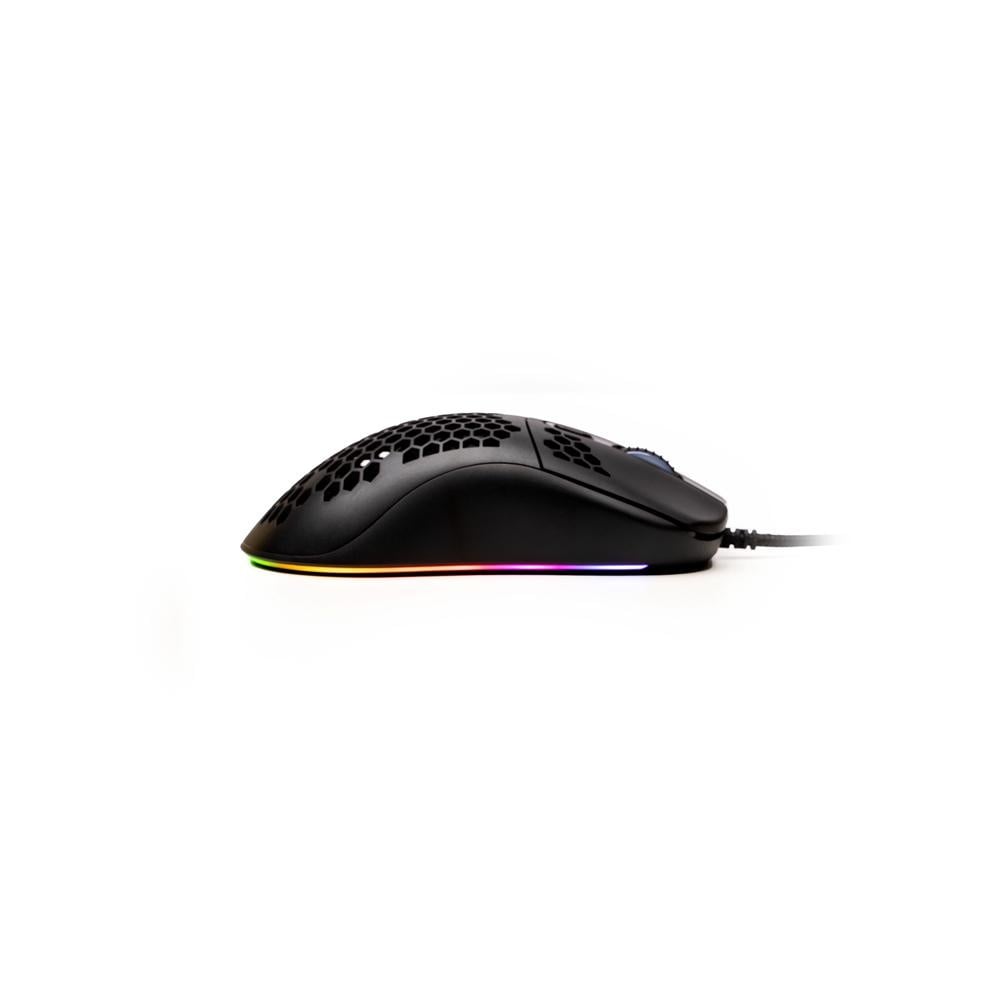 MOUSE Spacer Gaming SPGM-ALIEN-LIGHT, cu fir, USB, optic, 6.400 dpi, butoane/scroll 6/1, iluminare RGB, negru - 3 | YEO