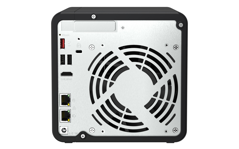 NAS QNAP 464 4-Bay, CPU Intel Celeron N5105/N5095 4-core/4-thread Processor, RAM 8 GB DDR4 (onboard, not expandable), HDD 4 x 2.5