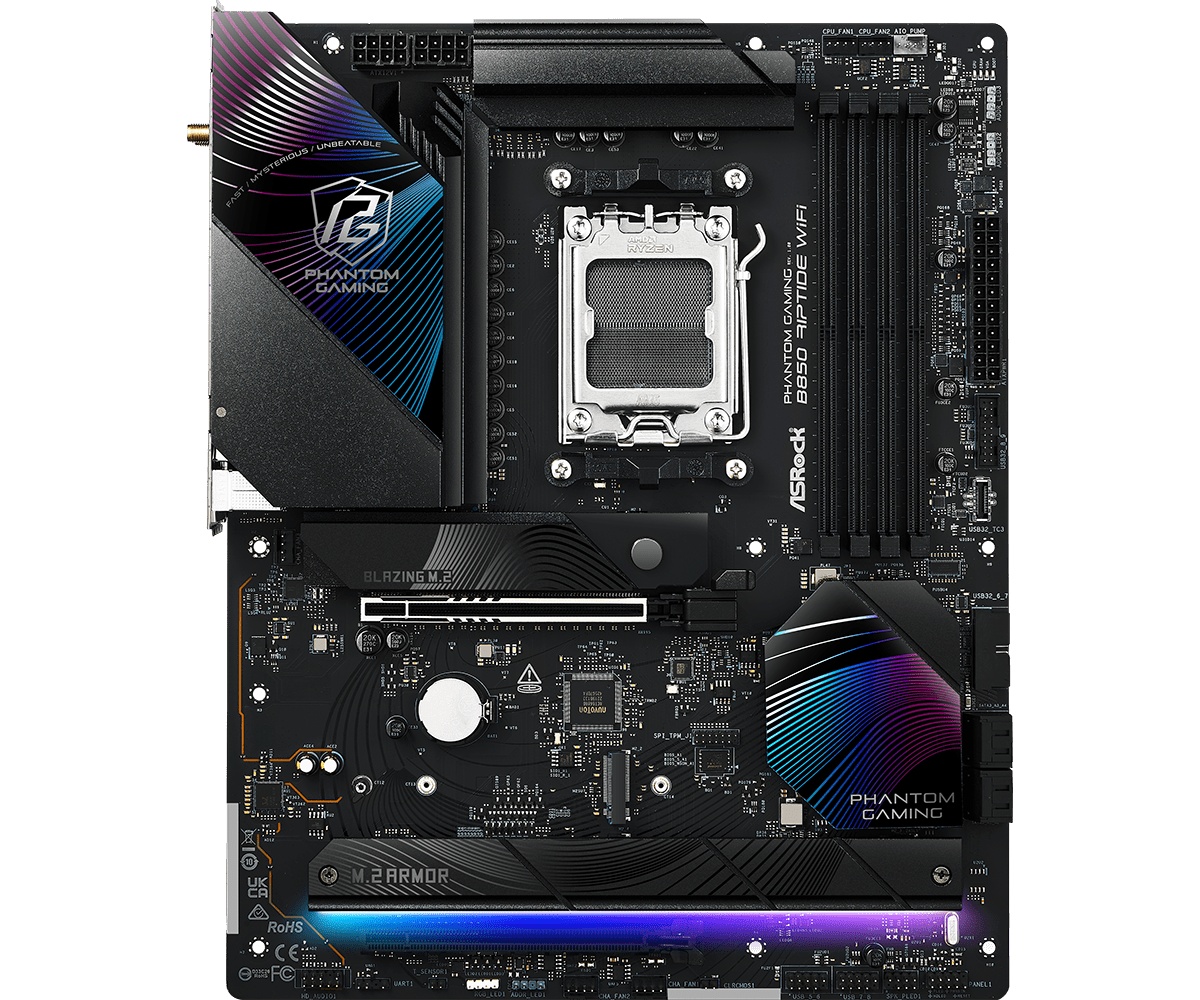 Placa de Baza ASROCK PHANTOM GAMING B850 RIPTIDE WIFI AM5 - 2 | YEO