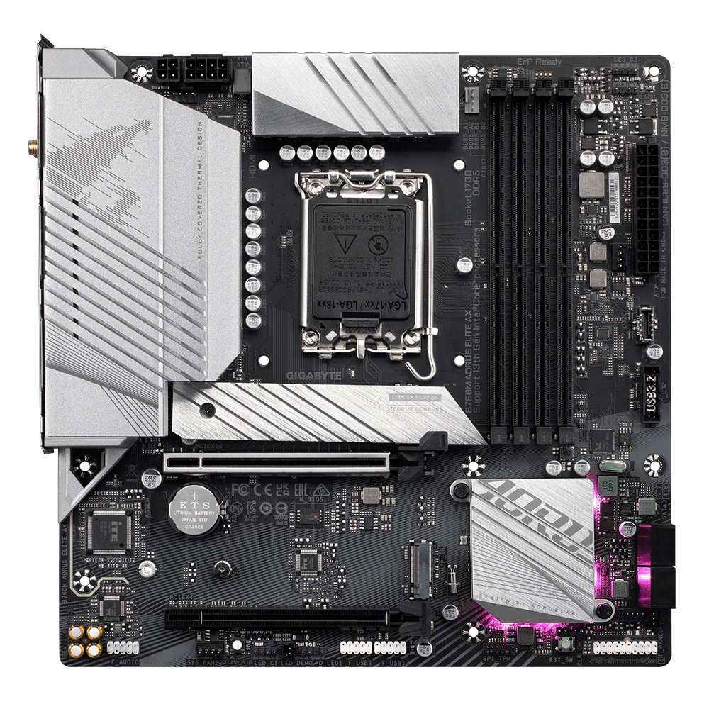 Placa de baza Gigabyte B760M AORUS ELITE AX LGA1700 - 1 | YEO