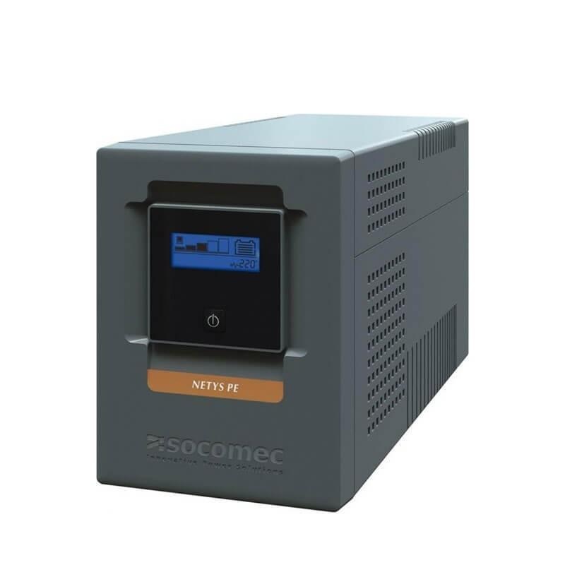 SOCOMEC NeTYS PE 1500VA/900W 230V 50/60Hz BATTERY INCLUDED WITH AVR, STEPWAVE,LCD PLUGS PROTECTED RJ45, 1xUSB, Line-Interactive UPS with AVR, 6 x IEC 320 (C13)(1)