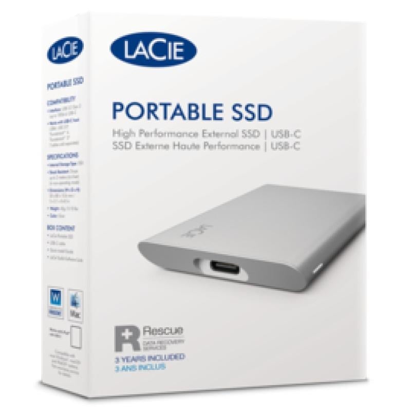 SSD Extern LaCie, 2TB, Silver, USB 3.2 - 3 | YEO