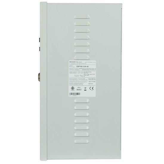 Sursa de alimentare pentru sisteme de detectie incendiu 24V/5.5A in cutie metalica Merawex ZSP100-5.5A-40, loc pentru 2 acumulatori 12V/40Ah, Tensiune de intrare: 100/230VAC, eficienta ridicata sub sarcina si consum redus, comunicare RS-232 / RS-485, - 1 | YEO