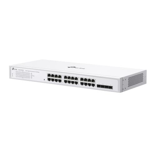 Switch TP-Link cu 24 de porturi, 24× 10/100/1000 Mbps RJ45 Ports (Auto- Negotiation/Auto MDI/MDIX), capacitate switch 56 Gbps, dimensiuni (440× 180×44 mm) - 1 | YEO