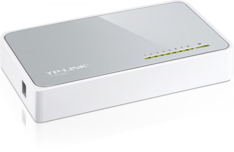 Switch TP-Link TL-SF1008D, 8 port, 10/100 Mbps - 1 | YEO