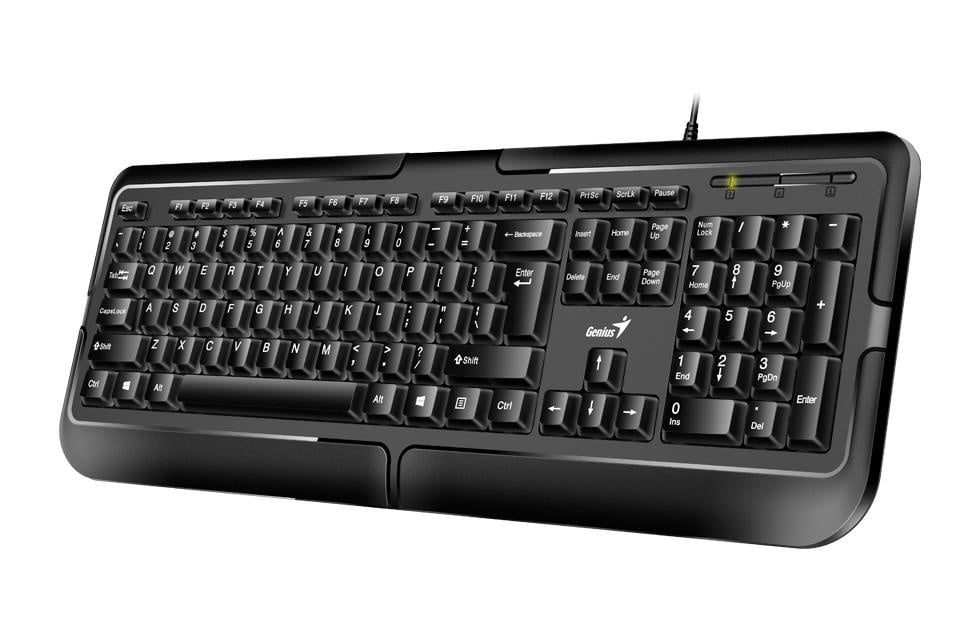 Tastatura Genius KB-118 cu fir,104 taste, negru - 1 | YEO