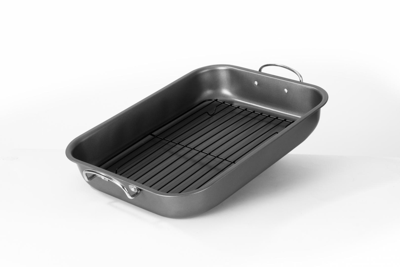 TAVA CUPTOR CU GRILL 39x29x6 CM, VANORA HOME - 1 | YEO