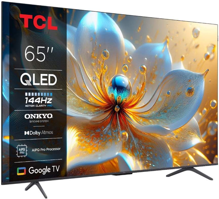 Televizor TCL QLED 65T8C, 164 cm, Smart Google TV, 4K Ultra HD, (Model 2025) - 1 | YEO