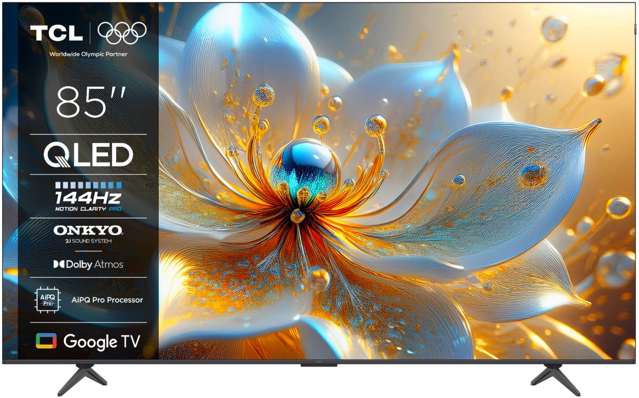 Televizor TCL QLED 85T8C, 215 cm, Smart Google TV, 4K Ultra HD, (Model 2025)