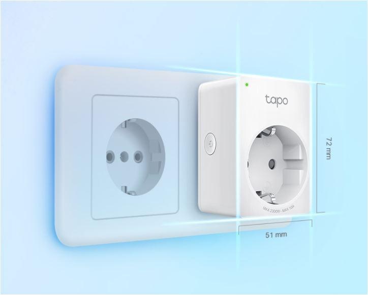 TP-Link MINI SMART WI-FI SOCKET TAPO P100 (4-PACK), Protocol: IEEE 802.11b/g/n, Bluetooth 4.2 (for onboarding only), 2.4 GHz, Android 4.4 or higher, iOS 9.0 or higher, AC 220-240 V~50/60 Hz 10 A, Maximum Load, 2300 W, 10 A. - 1 | YEO