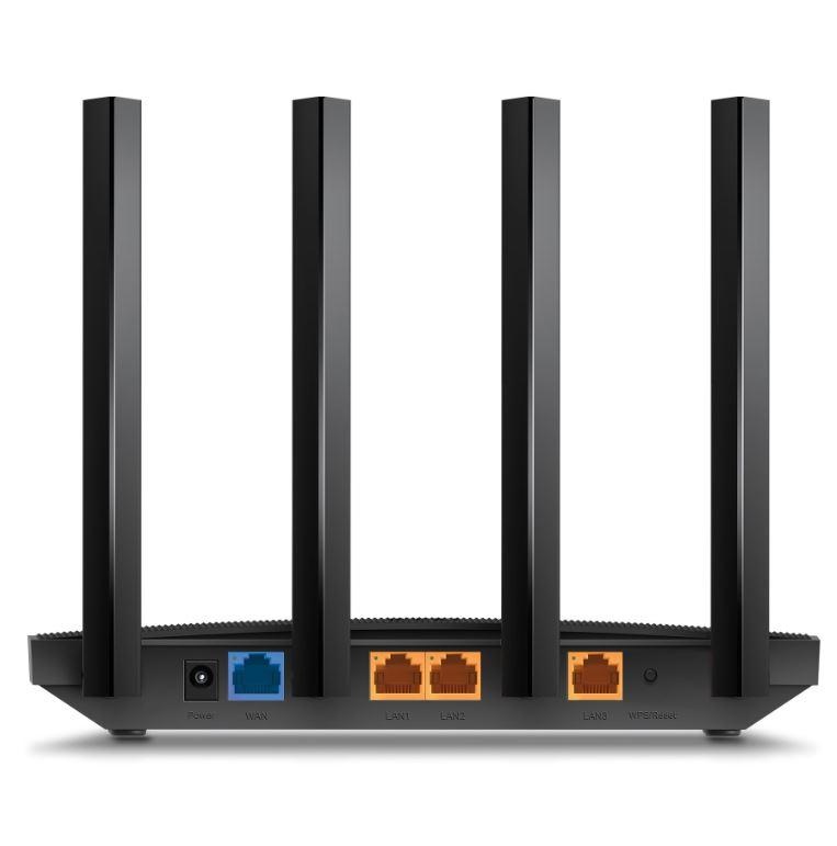 TP-LINK Wireless Router AX1500 WI-FI6, DUAL-BAND, ARCHER AX12; Standarde wireless: IEEE 802.11ax/ac/n/a 5 GHz, IEEE 802.11n/b/g 2.4 GHz, viteze wireless: 5 GHz: 1201 Mbps (802.11ax) 2.4 GHz: 300 Mbps (802.11n), 4 x antene fixe, mod router, mod access - 2 | YEO