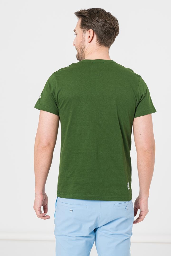 TRICOU CASUAL MOLDOVEANU BARBATI BOTTLE GREEN-M - 2 | YEO