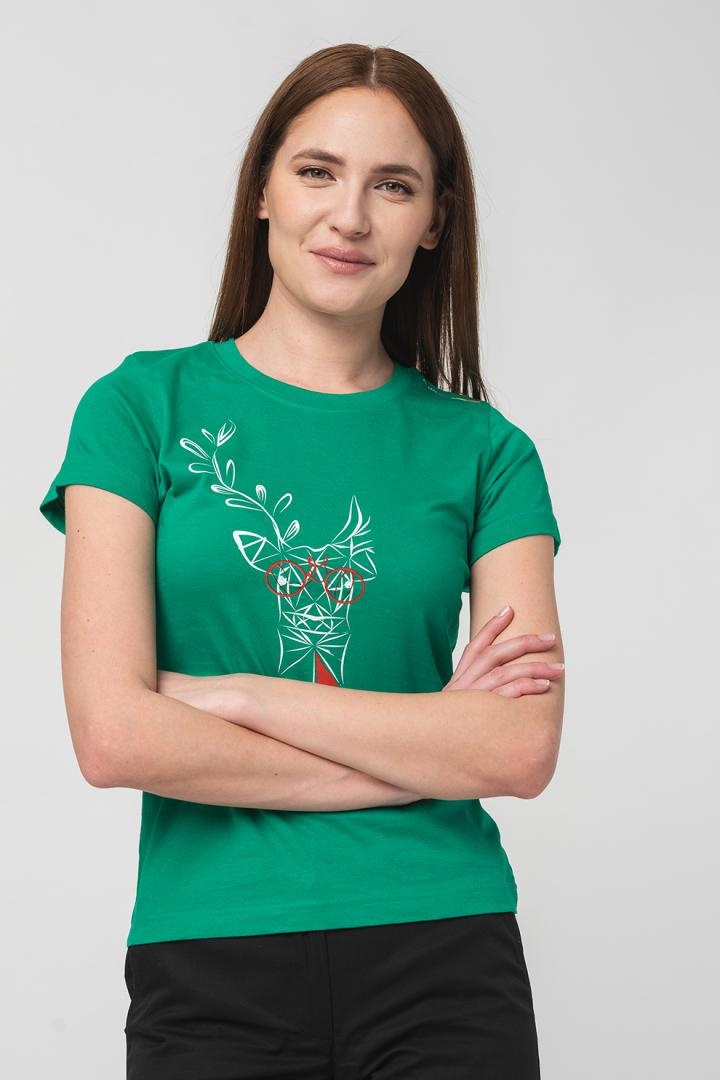 TRICOU CERB FAMILIE FEMEI K GREEN-S - 4 | YEO