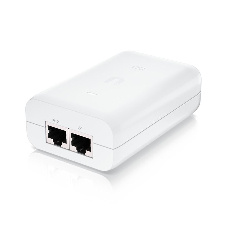 Ubiquiti POE External Injector, U-POE-AT, Output Voltage 48VDC @ 0.65A, Rated Voltage: 100-240VAC @ 50/60Hz, Efficiency 87+%, Delivers up to 30W of PoE.