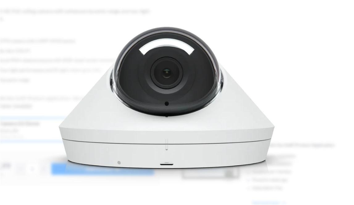 Ubiquiti UniFi IP Dome Camera UVC-G5-DOME, Rezolutie: 2688 x 1512 (16:9), Senzor: 5 MP CMOS, unghi vizualizare: H: 102.4°, V: 71.4°, D: 134.3°, frame rate: 30 FPS, interfata: 1 x 10/100 RJ45, POE, montare perete, tavan, rezistenta la apa: IPX4.