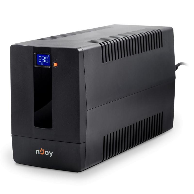 UPS nJoy Horus Plus 2000, 2000VA/1200W, Afisaj LCD cu ecran tactil, 4 Prize Schuko cu Protectie, Repornire Automata, RJ11 protectie pentru linia de telefon/modem, Posibilitatea de monitorizare si control prin USB, LAN si internet, port de comunicare USB, - 1 | YEO