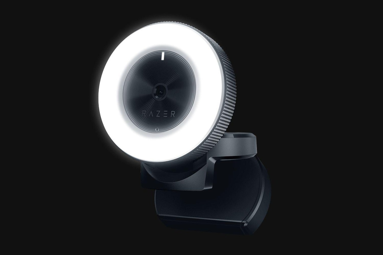 Webcam Razer Kiyo HD 1080p cu Iluminare Ring Light Integrată pentru Streaming și Gaming