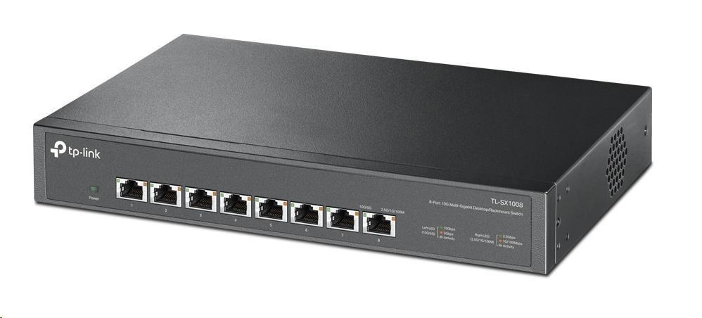 8-Port 10G Multi-Gigabit Switch PORT: 8× 10G RJ45 Ports SPEC: 1U 13-inch Rack-mountable Steel Case FEATURE: Plug and Play