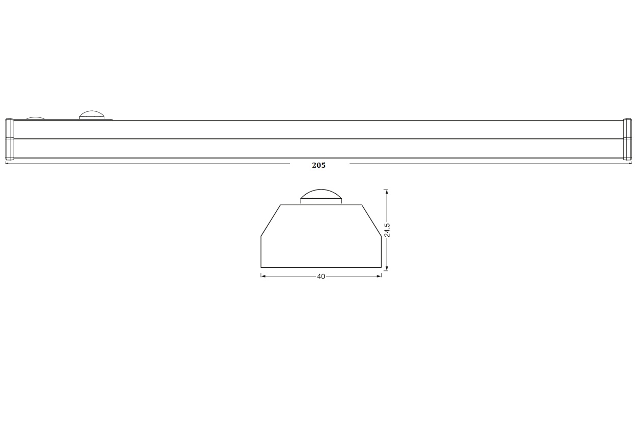 Aplica LED liniara Ledvance cu senzor de miscare si lumina, 1W, 50 lm, lumina neutra (4000K), IP20, montaj aplicat, 200 mm, incarcare USB 1x3.7V 500mAh lithium-ion, clasa energetica G - 2 | YEO