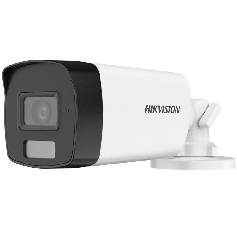 Camera de supraveghere Hikvision Bullet DS-2CE17D0T-LFS (2.8mm) 2MP; Smart Hybrid Light Audio; Senzor: 2 MP CMOS; Rezolutie 2MP; Iluminare: 0.01 Lux @ (F1.6, AGC ON), 0 Lux with IR, Day & Night ICR; Lentila: 2.8 mm,horizontal FOV: 101°, vertical FOV: