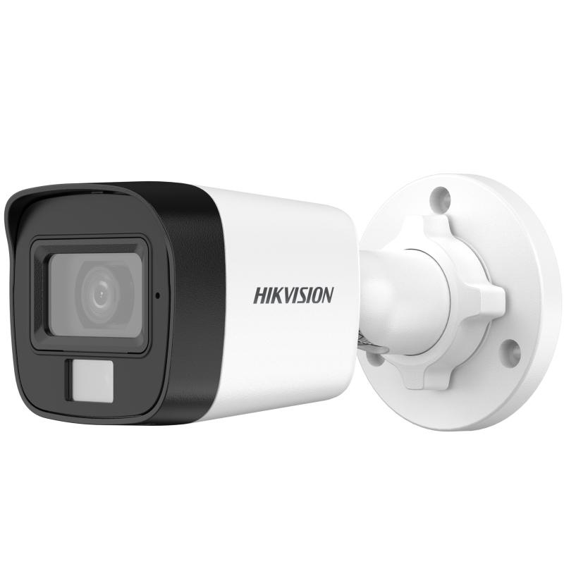 Camera de supraveghere Hikvision Mini Bullet DS-2CE16K0T-LPFS(3.6MM) 5MP; Smart Hybrid Light Audio; Senzor: 3K CMOS; Rezolutie 5MP;Iluminare: 0.01 Lux @ (F1.6, AGC ON), 0 Lux with IR, Day & Night ICR; Lentila fixa: 3.6mm, horizontal FOV: 104.9°, vertical