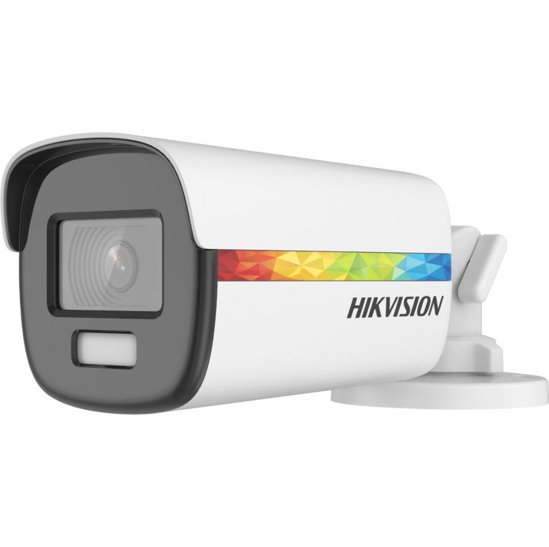 Camera supraveghere Hikvision Turbo HD ColorVu Bullet DS-2CE12DF8T-FSLN (2.8mm), 2MP, ColorVu, imagini color 24/7 (F1.0 aperture), microfon audio incorporat - audio over coaxial cable, rezolutie: 1920 × 1080@ 25fps, iluminare: 0.0003 Lux @ (F1.0, AGC