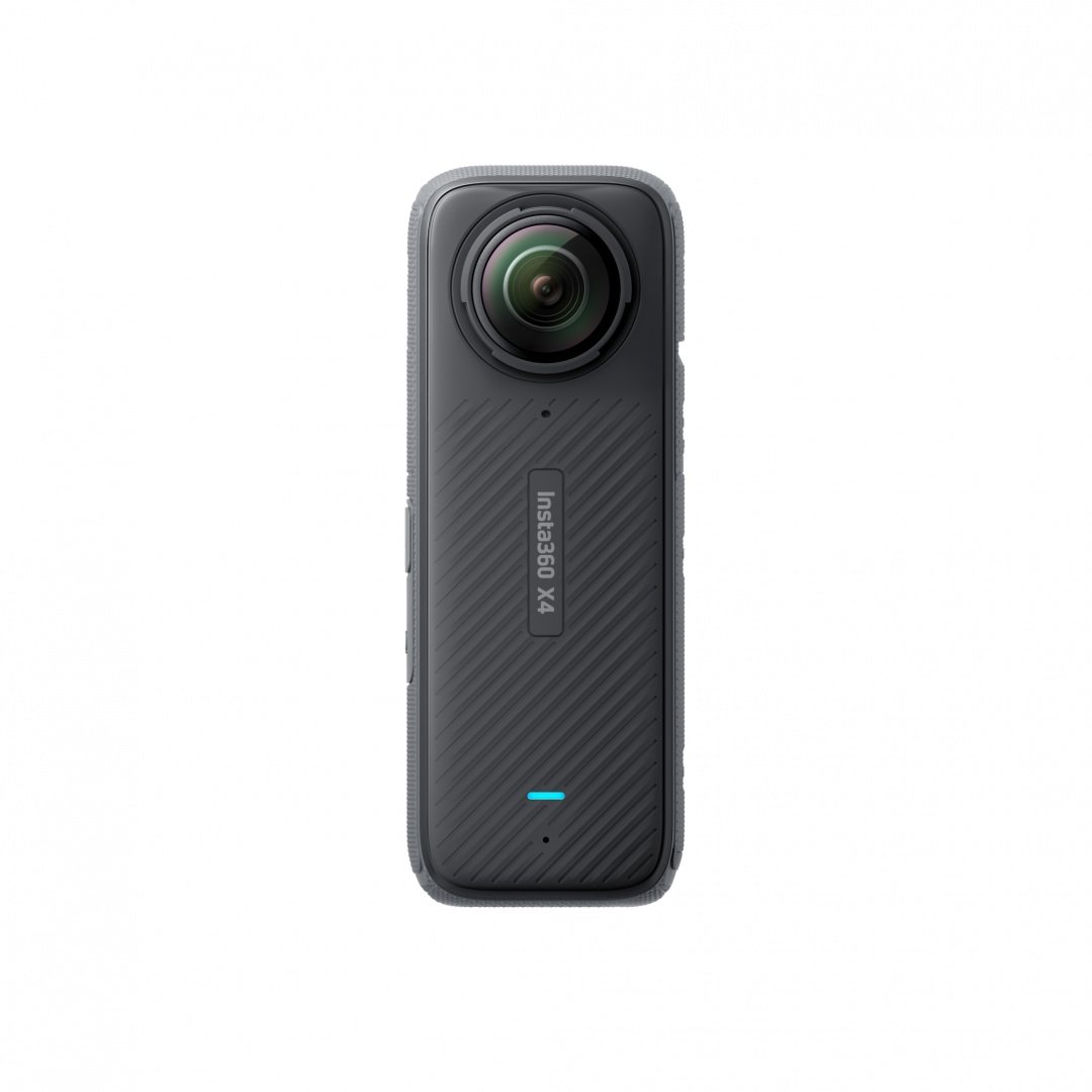 Camera video sport Insta360 X4 360°, rezolutie senzor 72 Mpx, diafragma f/1.9, focusare automata, sensibilitate ISO, capacitate acumulator 2290 mAh, functii senzor giroscop, rezistent la umiditate, fotografiere 360°, inregistrare 360°, negru