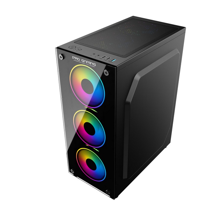 Carcasa PRO GAMING ELEMENT Mid Tower ARGB Negru - 4 | YEO