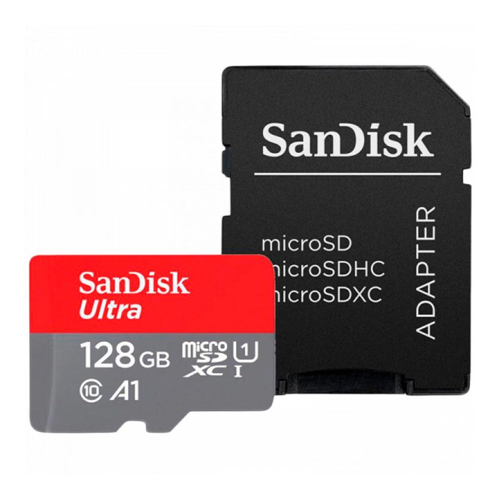 Card de Memorie Micro Secure Digital Card SanDisk Ultra, 128GB, Clasa 10, R/W speed: up to 100MB/s/, 90MB/s, include adaptor SD (pentru telefon) - 2 | YEO