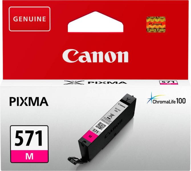 Cartus cerneala Canon CLI-571M, magenta, capacitate 7ml, pentru Canon Pixma MG6850/MG6851, Canon Pixma MG5750/MG5751, Canon Pixma MG7750/MG7751/MG7752.