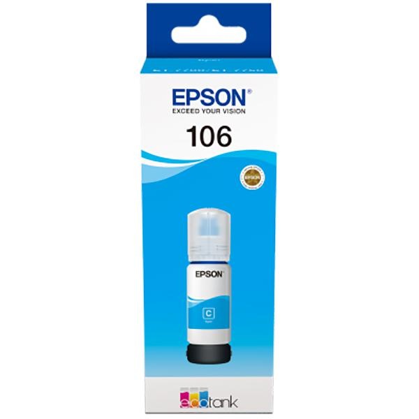 Cartus cerneala Epson 106 ECOTANK , cyan, capacitate 70ml, pentru L7160, L7180.