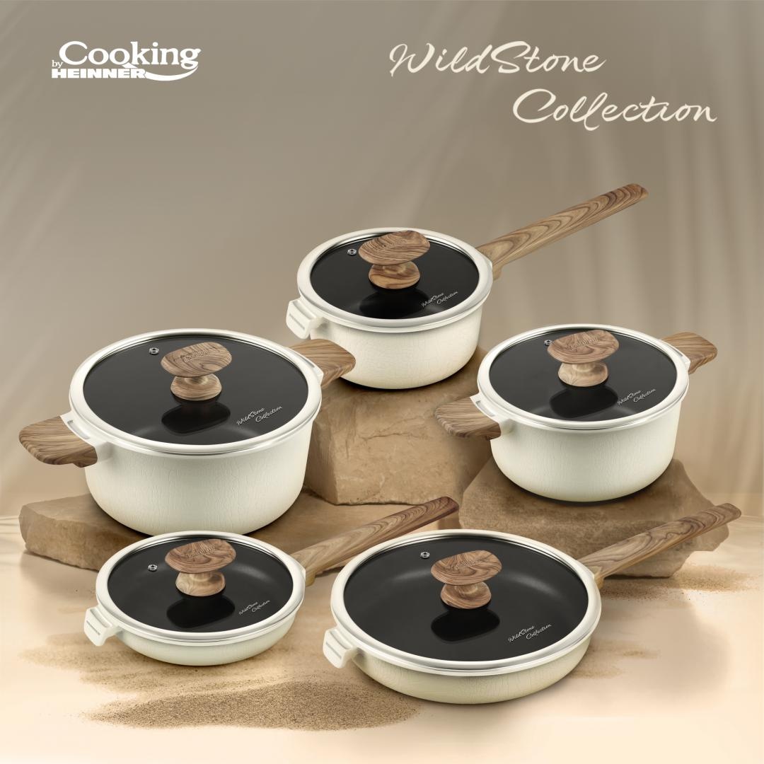 CASEROLA ALUMINIU+CAPAC 18x9 CM, WILD STONE, COOKING BY HEINNER - 3 | YEO