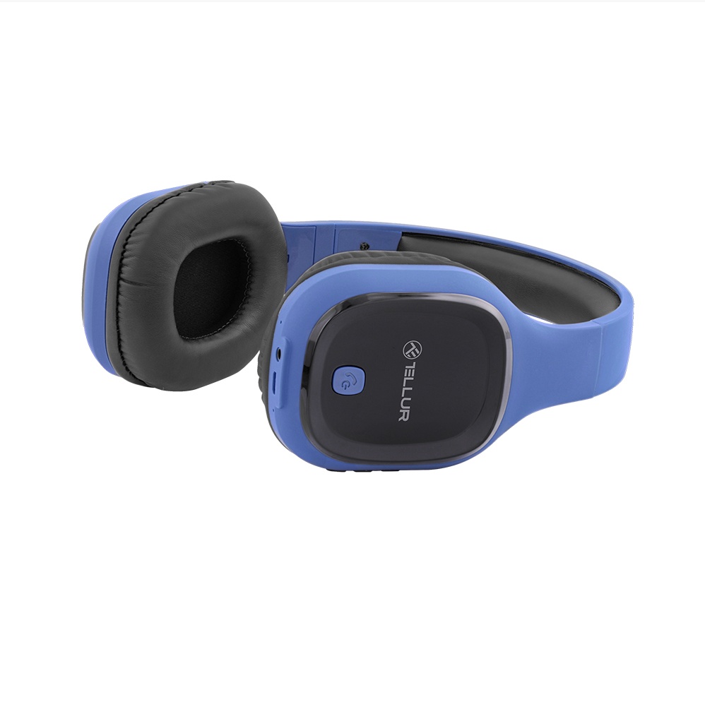 Casti Over-ear Bluetooth Tellur Pulse, Microfon, Albastru - 1 | YEO