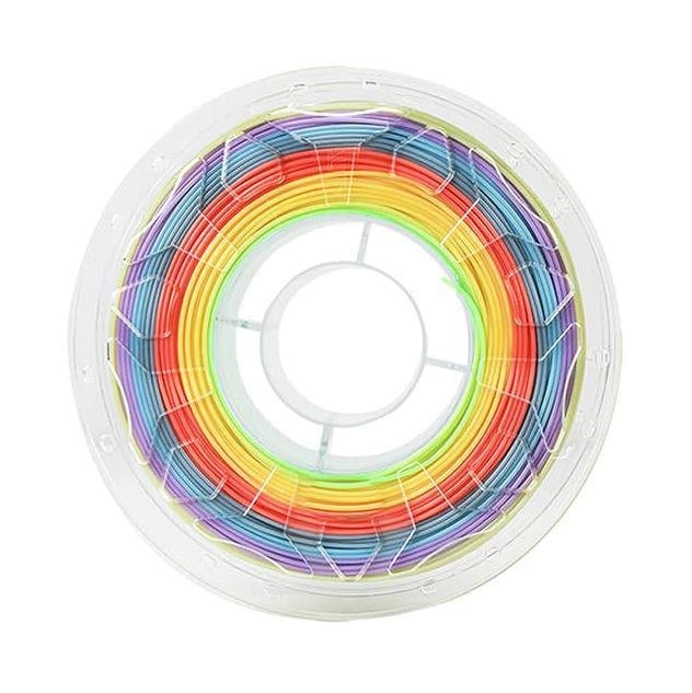 CREALITY CR PLA 3D Printer Filament, Rainbow, 1KG, Printing temperature: 190-220, Filament diameter: 1.75mm, Tensile strength: 60MPa, Size of filament wheel: Diameter 200mm, height 66mm, hole diameter 56mm. Utilizare: pana la 6 luni de la deschiderea - 1 | YEO