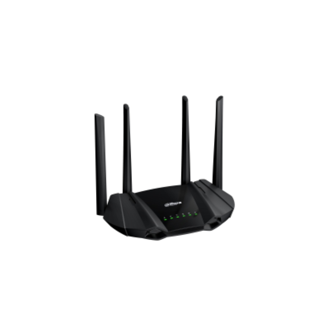 DAHUA AX1500 WIRELSS ROUTER DH-AX15M, Standarde wireless: 2.4 GHz: 802.11 b/g/n, 5 GHz: 802.11 a/n/a/ac/ax, Dual Band; 2.4 GHz: 300 Mbps, 5 GHz: 1201 Mbps, interfata: 1 x 10/100/1000Mbps WAN, 2 x 10/100/1000Mbps LAN, Memorie: 128 MB Flash, 128 MB RAM, - 1 | YEO